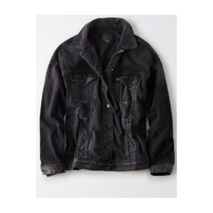 AE Destroyed Denim Boyfriend Jacket